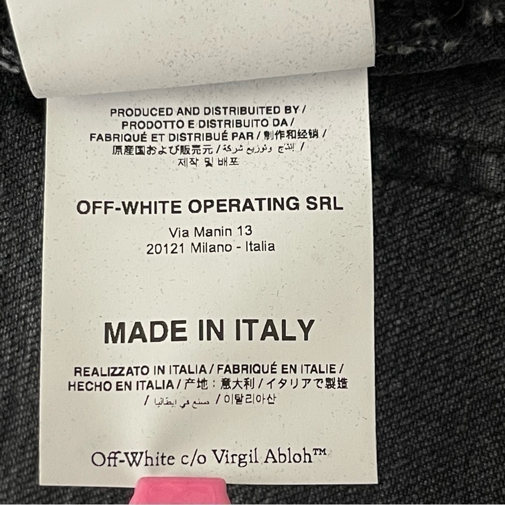 Off-White Women’s Skinny Denim Jeans Grey - Size - 27 $625 - Picture 11 of 13